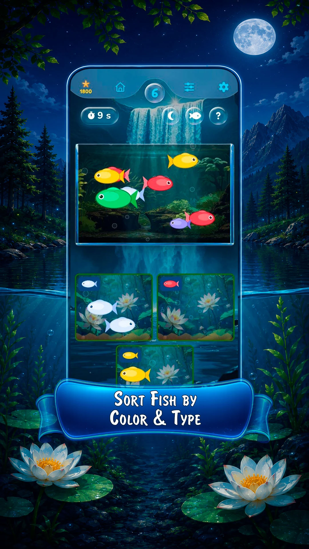 Into the Lake: Fish Sort screenshot
